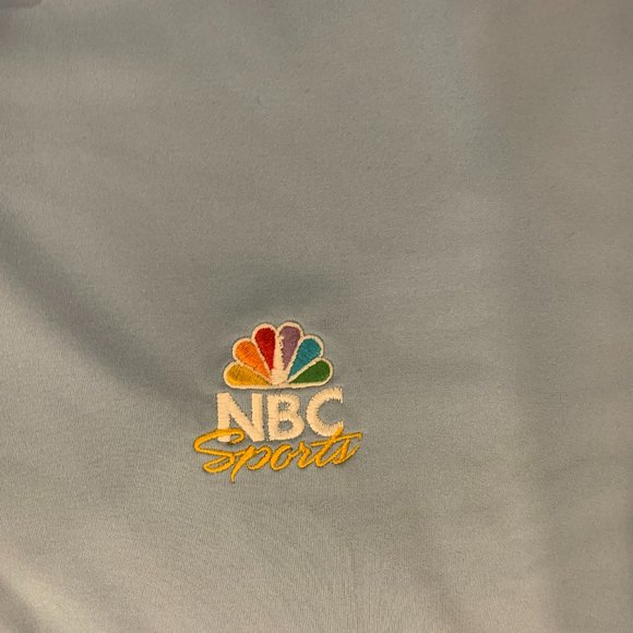 Men's Peter Millar Summer Comfort Medium Golf Shirt/Polo Baby Blue NBC Sports - Picture 4 of 6